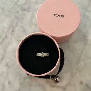 Tous Silver Ring size 4 1/2 like new